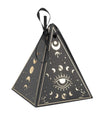 8 recipientes Cosmic Spirit em papel preto e dourado 8,5 x 6,7 cm