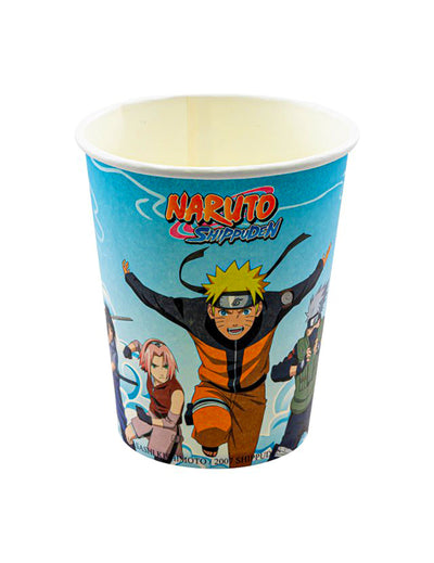 8 copos de cartão Naruto Shippuden™ 250 ml