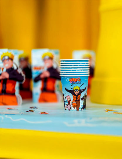 8 copos de cartão Naruto Shippuden™ 250 ml