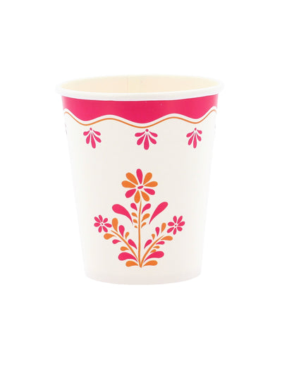 8 copos de cartão Pink Limonade 255 ml