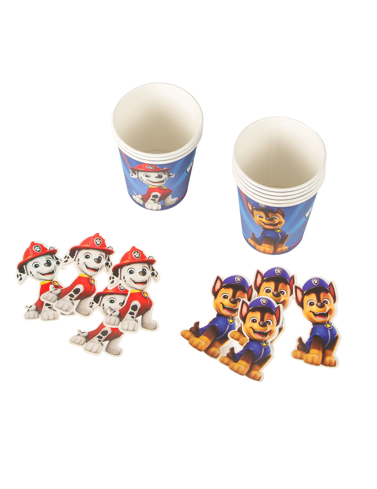8 Copos de cartão azuis Patrulha Canina™ 250ml