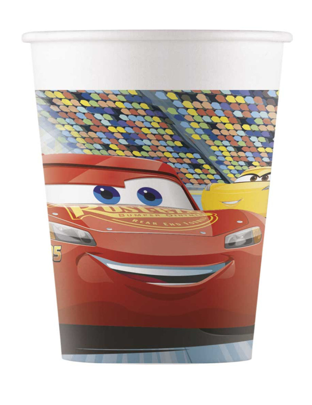 Gobelets en carton Cars 3 rouges avec Flash McQueen