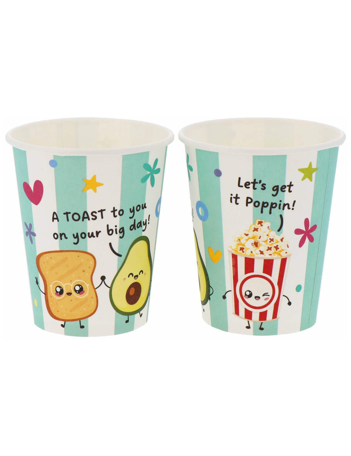 8 Copos de cartão Kawaï Party 250 ml