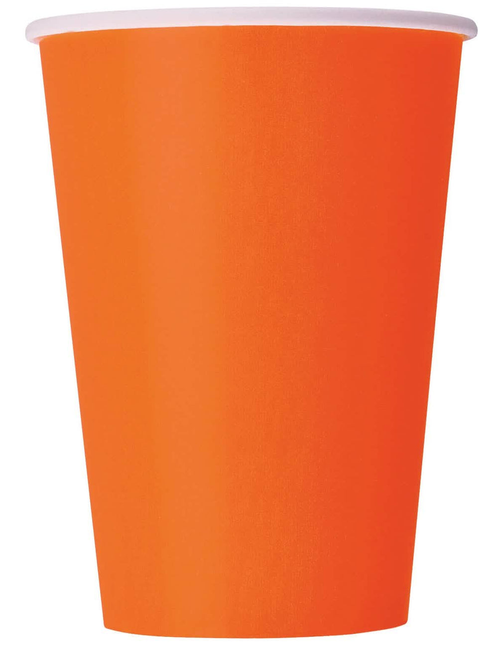 Copos de cartão cor de laranja para festa 210 ml