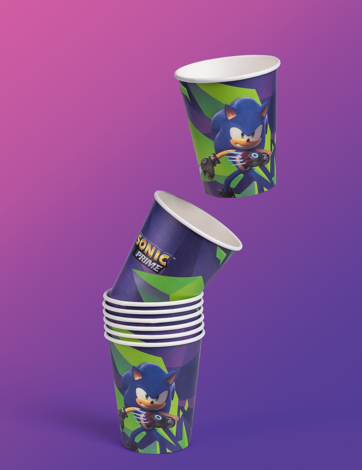 Pile des gobelets Sonic Prime pour enfant