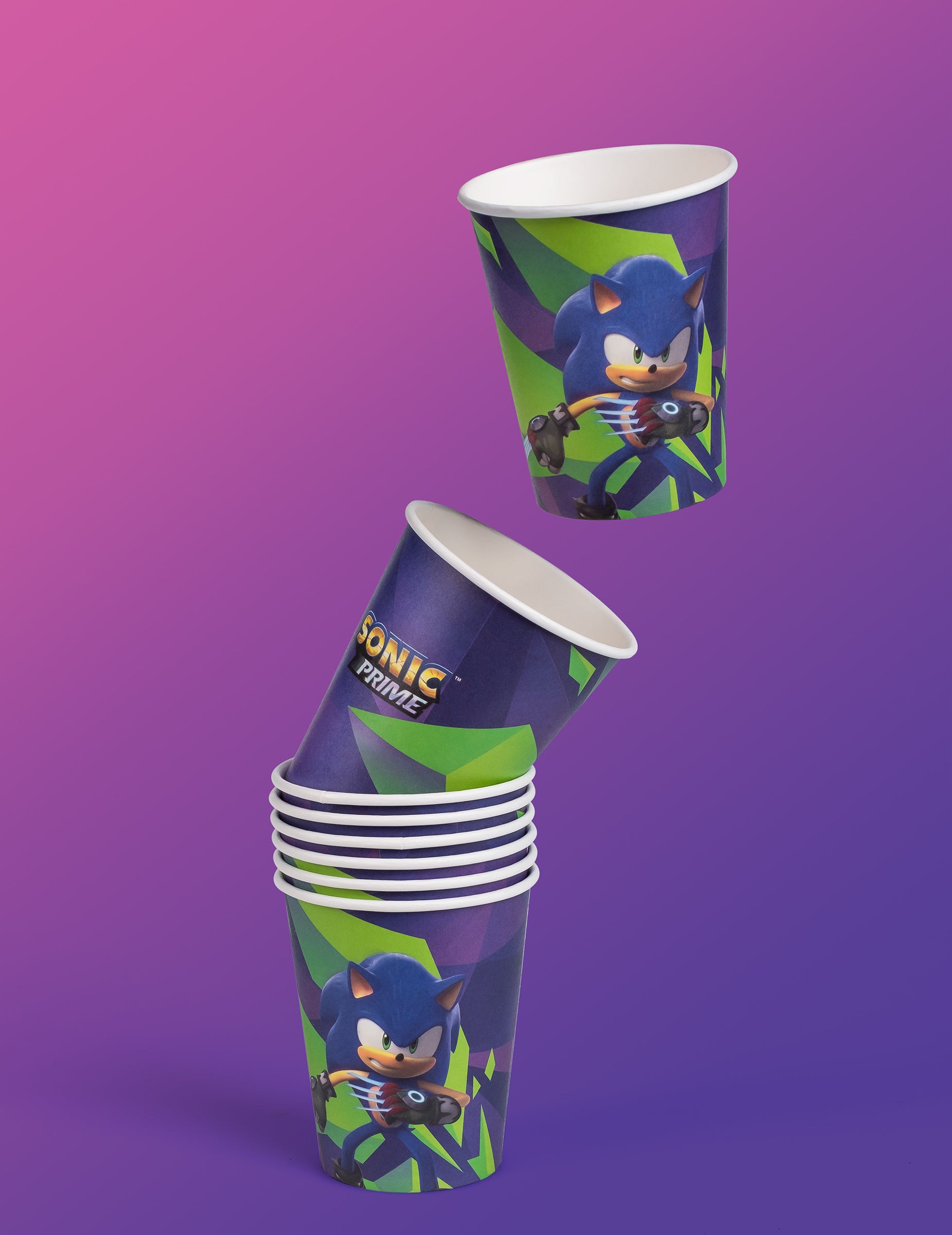 Pile des gobelets Sonic Prime pour enfant