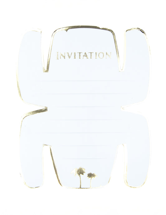 Détail de la zone d'écriture des invitations totem aventurier