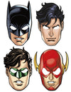 Masques en carton Justice League Batman Superman Green Lantern et Flash