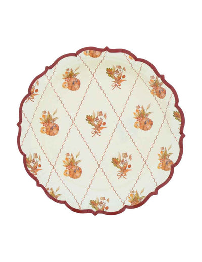8 Pratos pequenos de cartão Cottage Living 18 cm