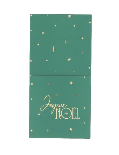 8 porta-talheres Feliz Natal atemporal verde inglês e dourado 10 x 20 cm