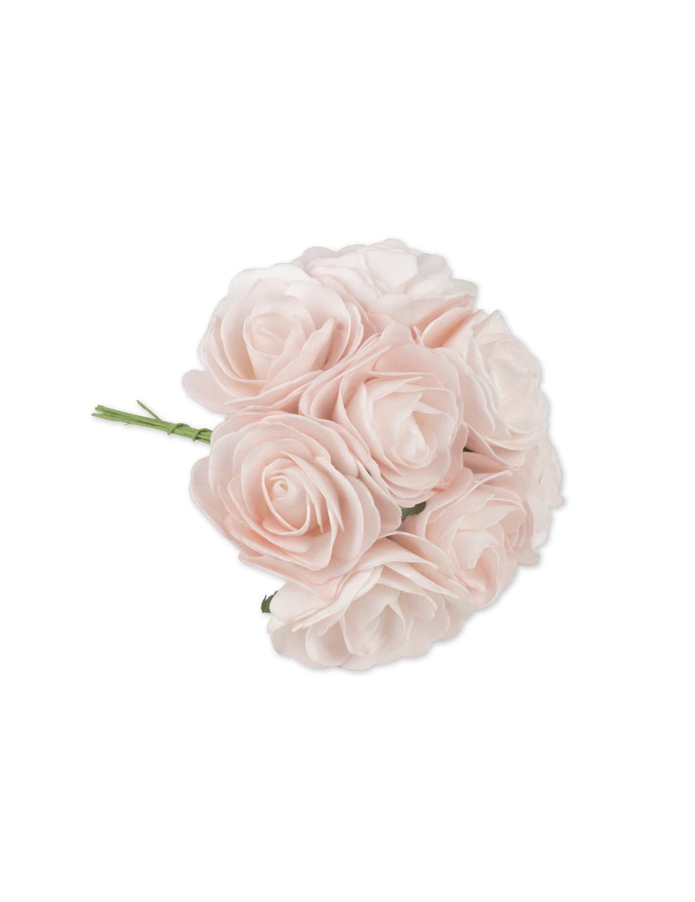 8 rosas em haste em espuma para casamento rosa