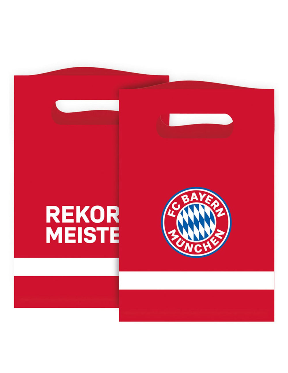 Sachets cadeaux FC Bayern Munich pour enfant rouges avec logo officiel