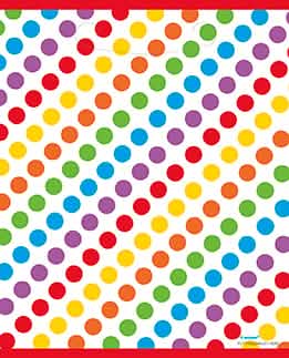 Saco de festa de aniversário para crianças multicores com bolinhas