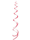 Suspensions spirales pour décoration de fête rouges