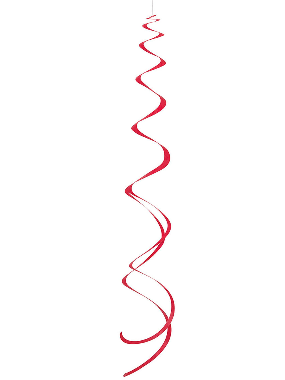Suspensions spirales pour décoration de fête rouges