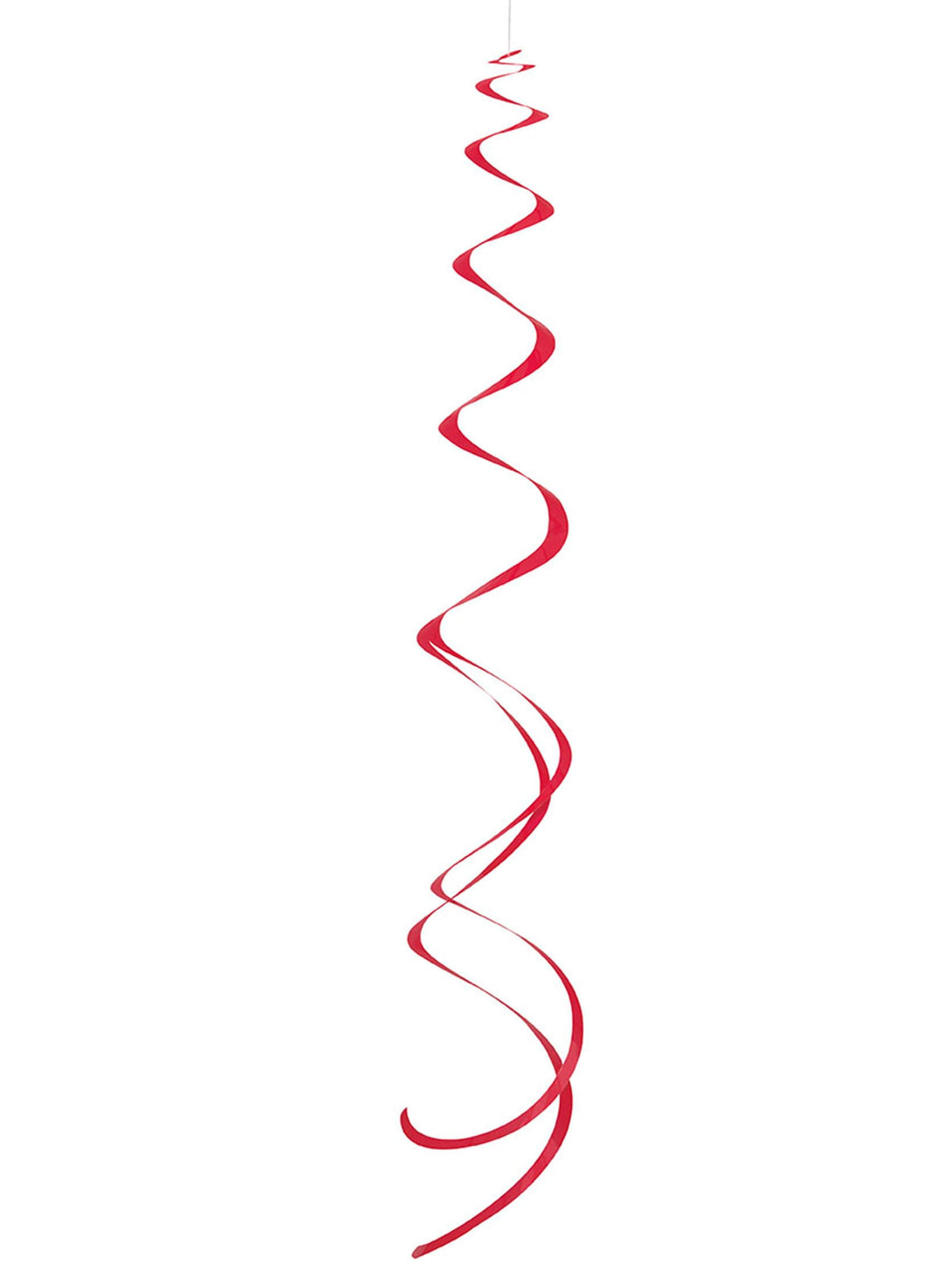 Suspensions spirales pour décoration de fête rouges