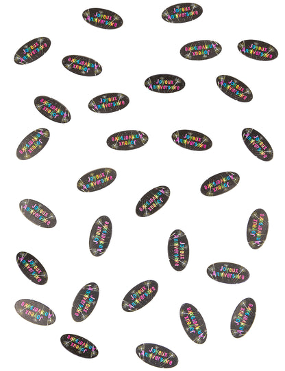 Vue d'ensemble des confettis de table en papier feux d'artifice pour anniversaire