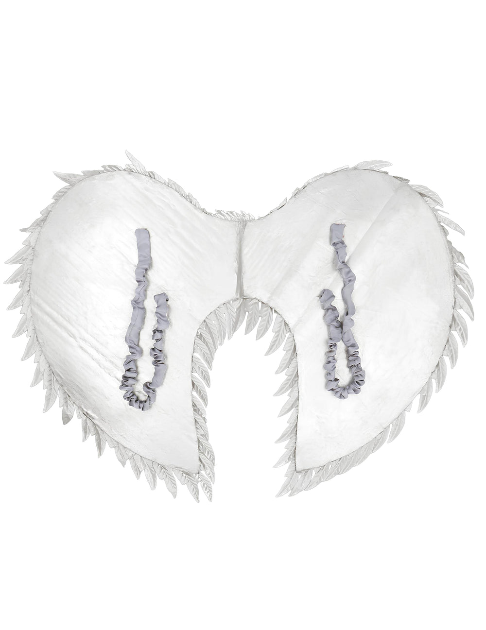 Détail des bretelles élastiques des ailes d'ange glamour