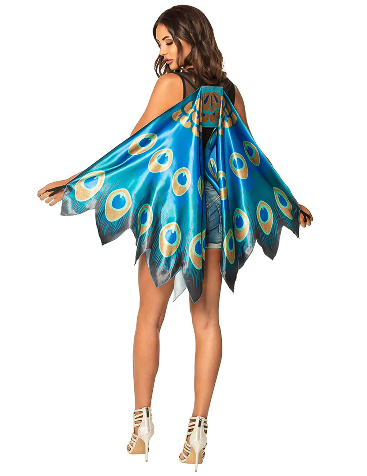 Asas de pavão 155 cm adulto
