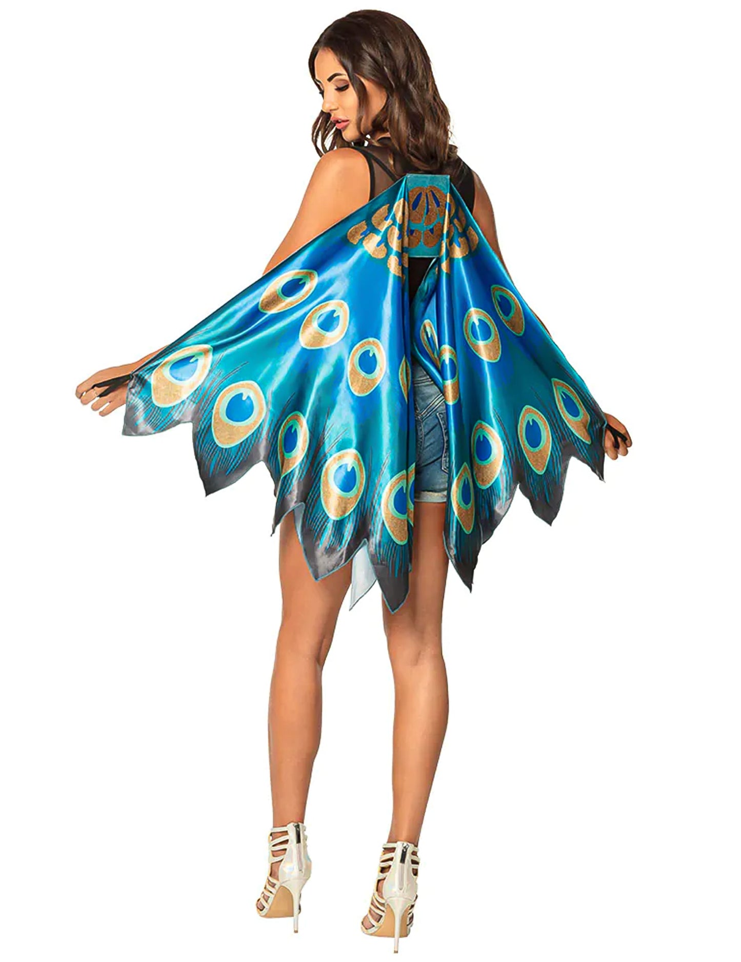 Asas de pavão 155 cm adulto