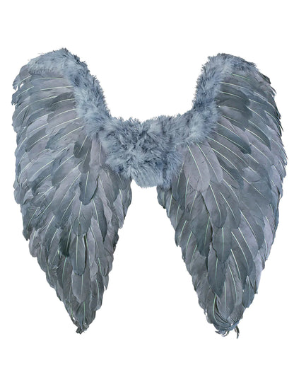 Asas cinzentas 65 cm adulto