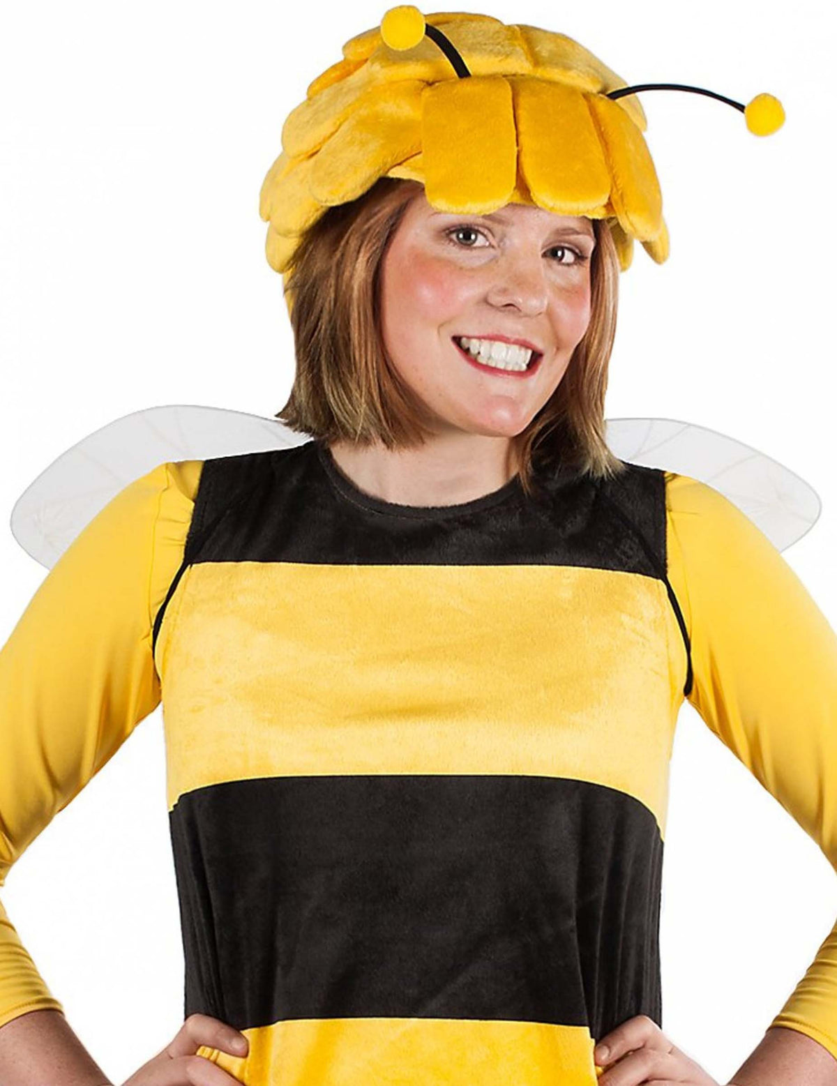 Ailes Maya l'Abeille pour adulte jaunes et blanches