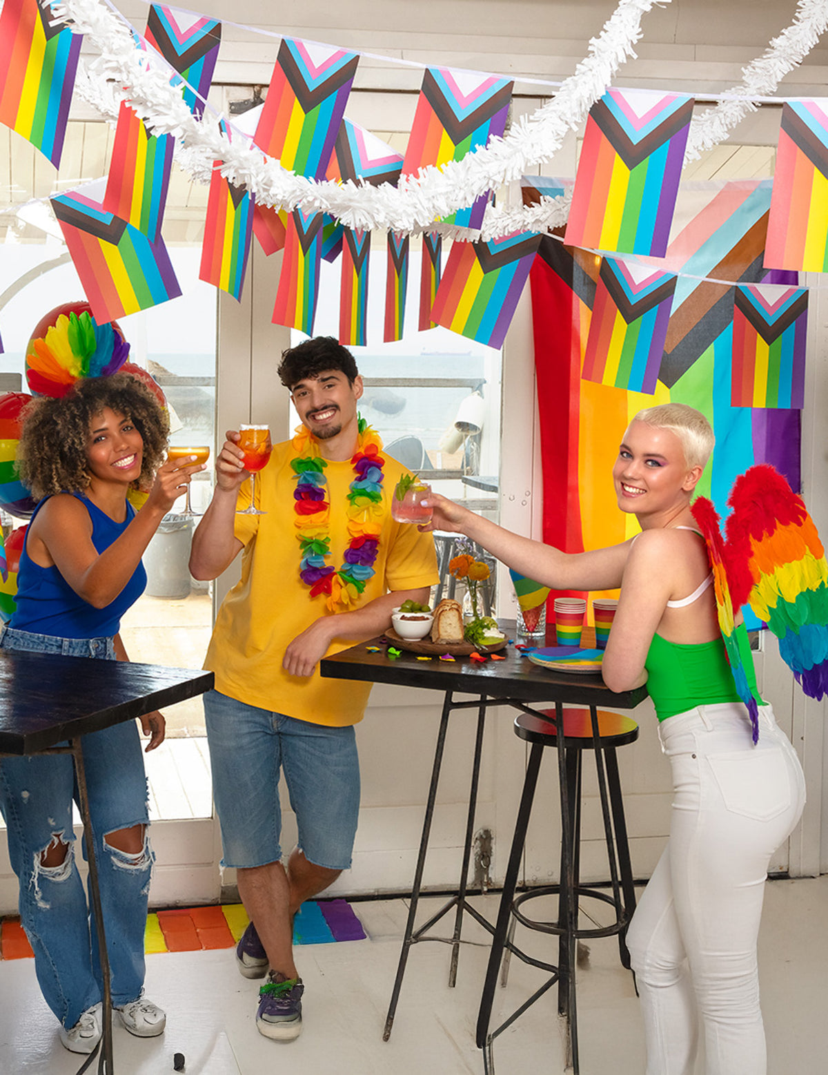Mise en situation des ailes multicolores