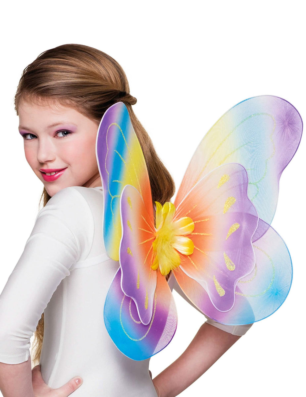 asas de borboleta para menina multicoloridas