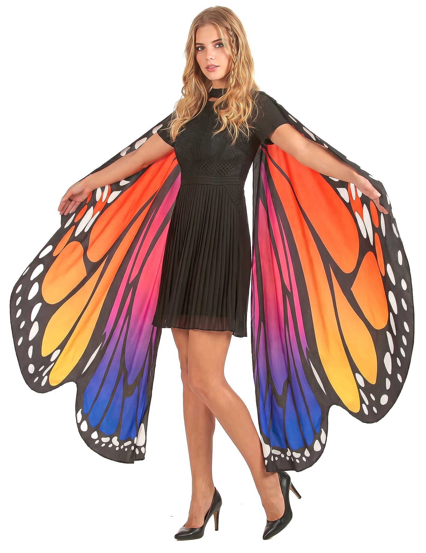 Asas de borboleta coloridas adulto
