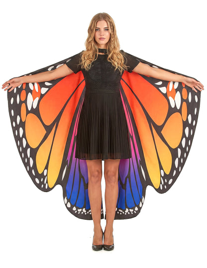 Asas de borboleta coloridas adulto