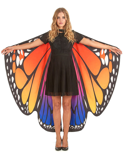 Asas de borboleta coloridas adulto