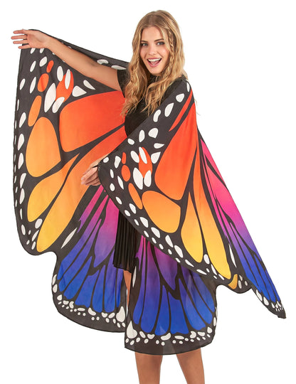 Asas de borboleta coloridas adulto