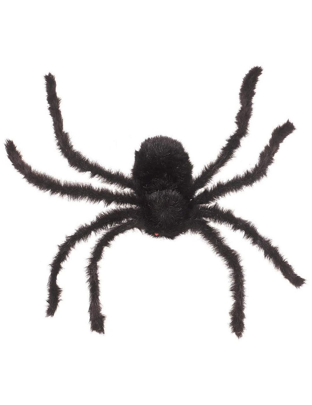 Araignée géante modelable Halloween pour décoration noire poilue
