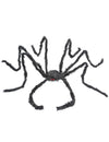 Araignée géante pour Halloween noire et velue aux yeux rouges
