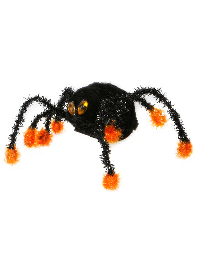 Aranha preta com patas pretas