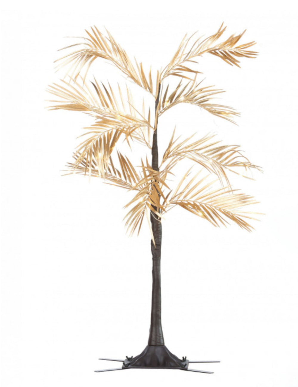 Arbre palmier lumineux doré avec 90 led