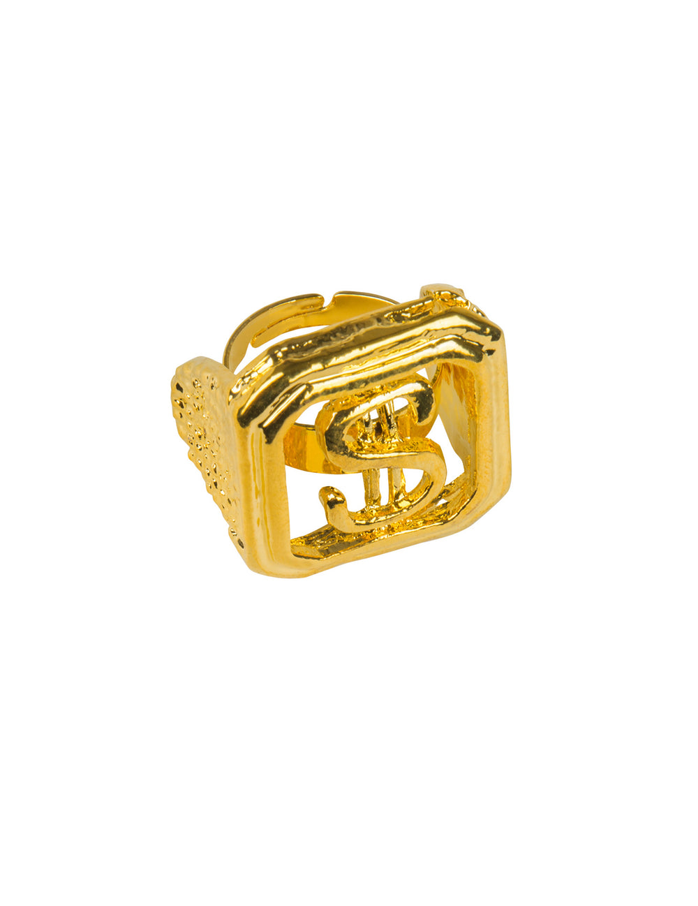 Vue de trois-quarts de la bague dollars