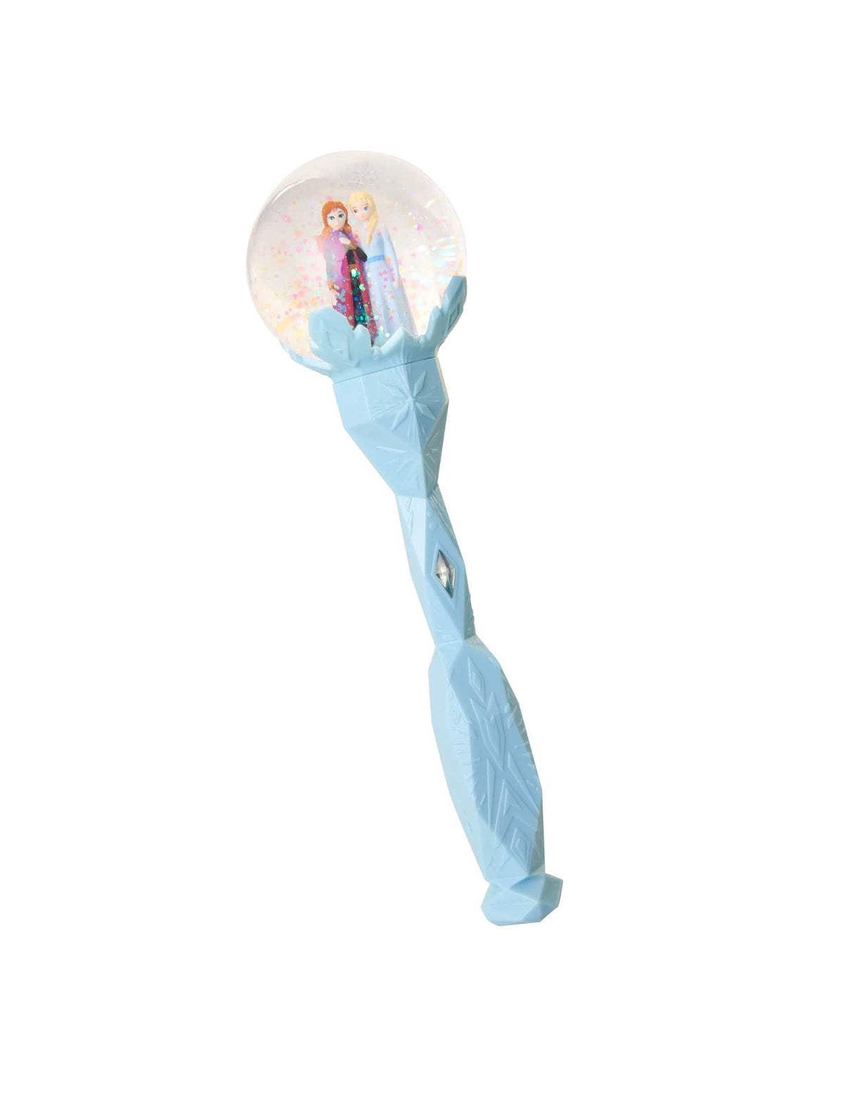 Baguete musical Frozen 2 para menina azul com bola de neve Anna e Elsa