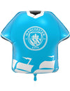 Balão de alumínio azul em forma de camisola do Manchester City Football Club 52 x 51 cm
