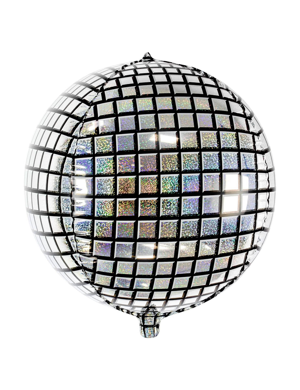 Ballon aluminium boule de disco argenté et scintillant
