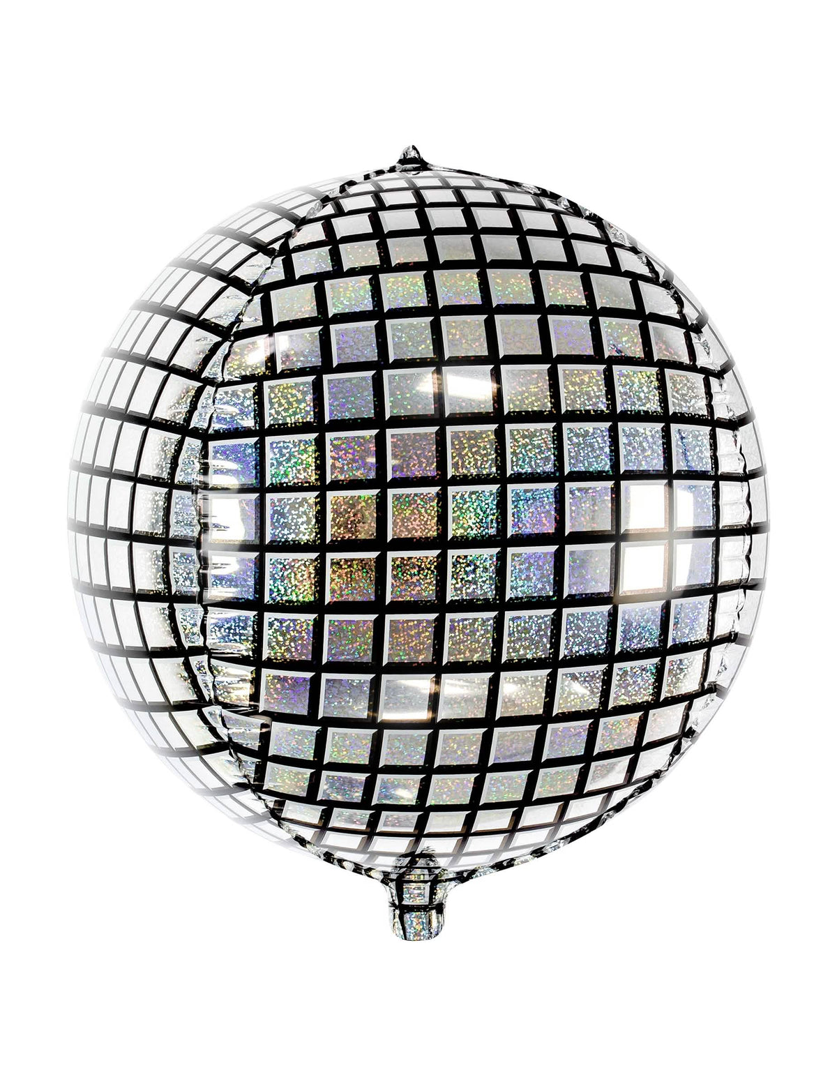 Ballon aluminium boule de disco argenté et scintillant