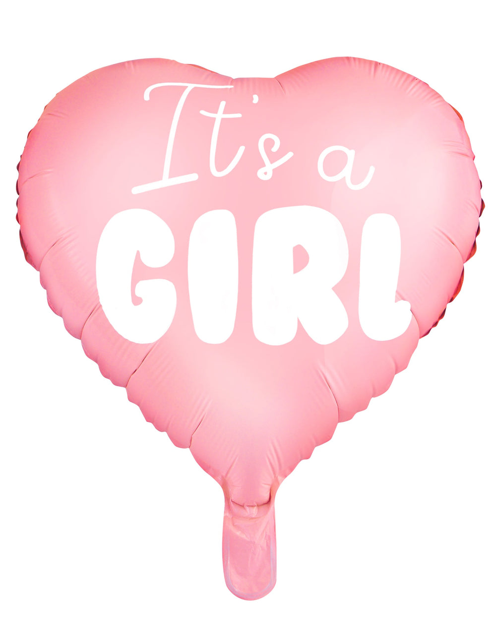 Mise en situation décorative du ballon aluminium cœur it's a girl pour baby shower