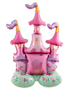Balão de alumínio de pé castelo de princesa 65 x 90 cm
