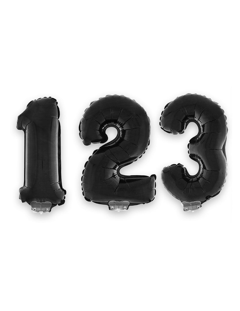 Ballon aluminium chiffre noir