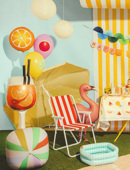 Balão de alumínio cocktail Spritz 34 x 100 cm