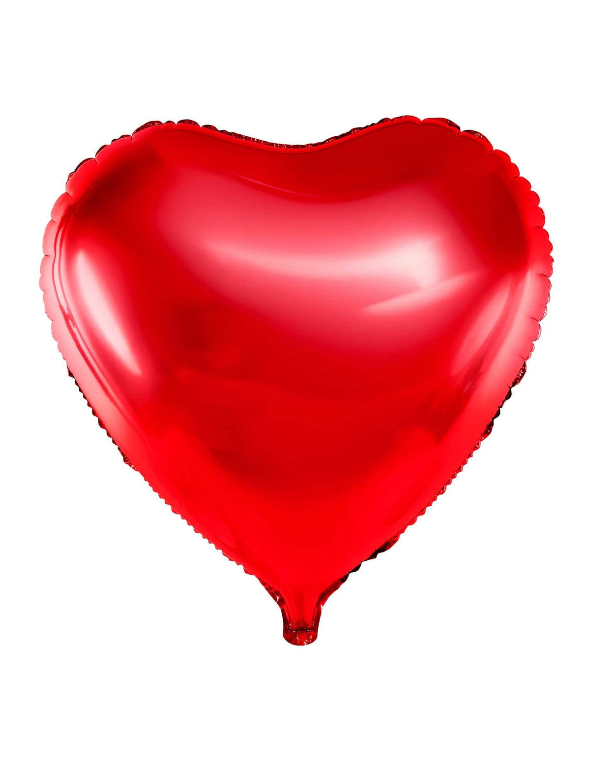 Balão de alumínio em forma de coração para festa vermelho metalizado