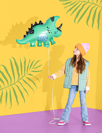 Balão de alumínio Dino 76 x 44 cm