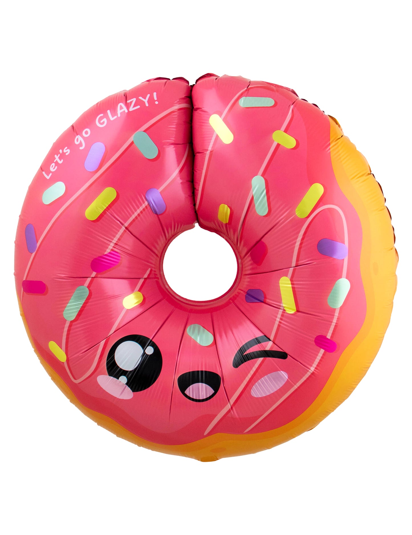 Balão de alumínio Donut kawaii 60 x 59 cm