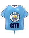Balão de alumínio em forma de camisola do Manchester City Football Club 52 x 51 cm