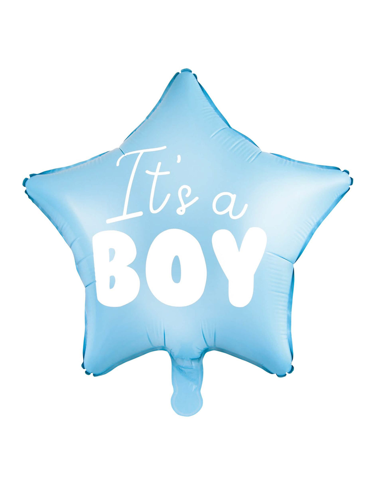 Balão de alumínio estrela it's a boy para baby shower azul